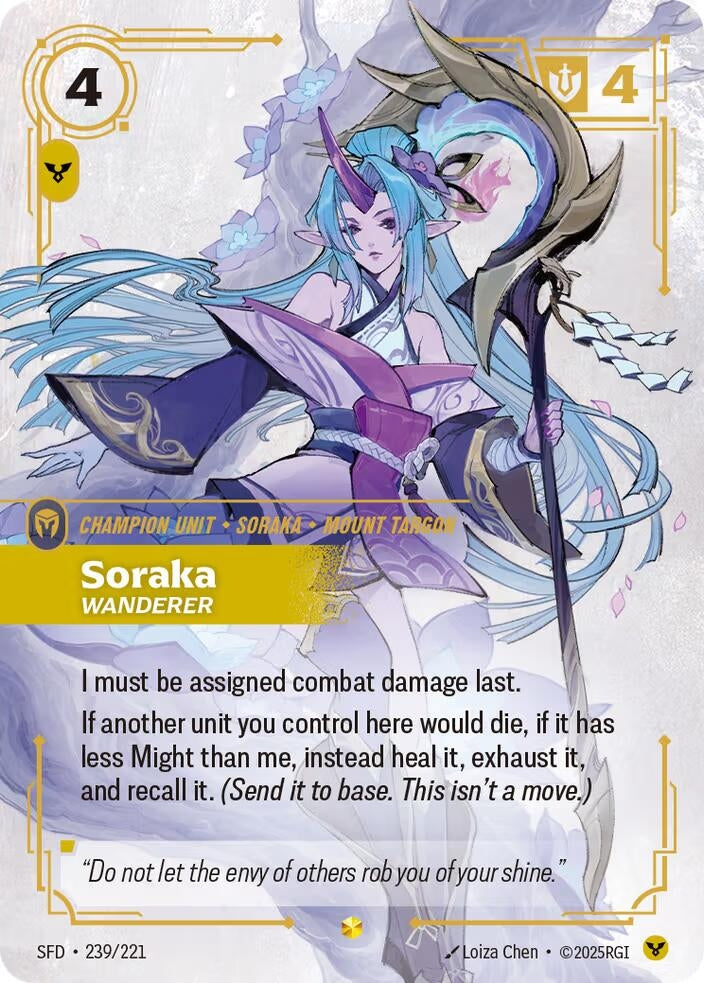 Soraka, Wanderer (Overnumbered) (239/221) (SFD)