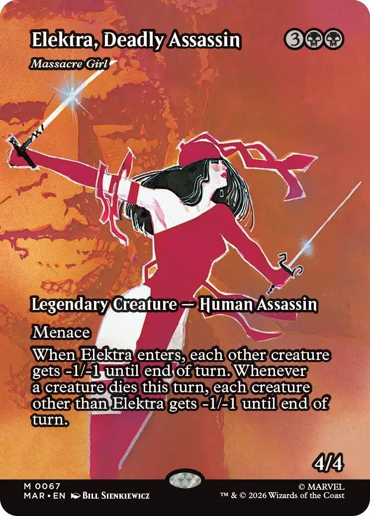 Elektra, Deadly Assassin - Massacre Girl (Borderless) (67) (MAR)