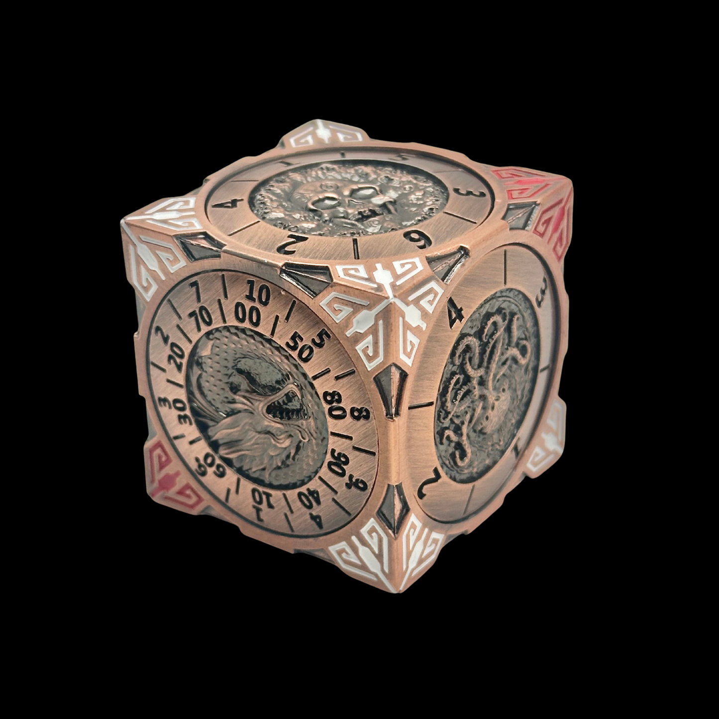 7-in-1 DnD Metal Spinner Dice + Gift Box, 6 Colors Available.