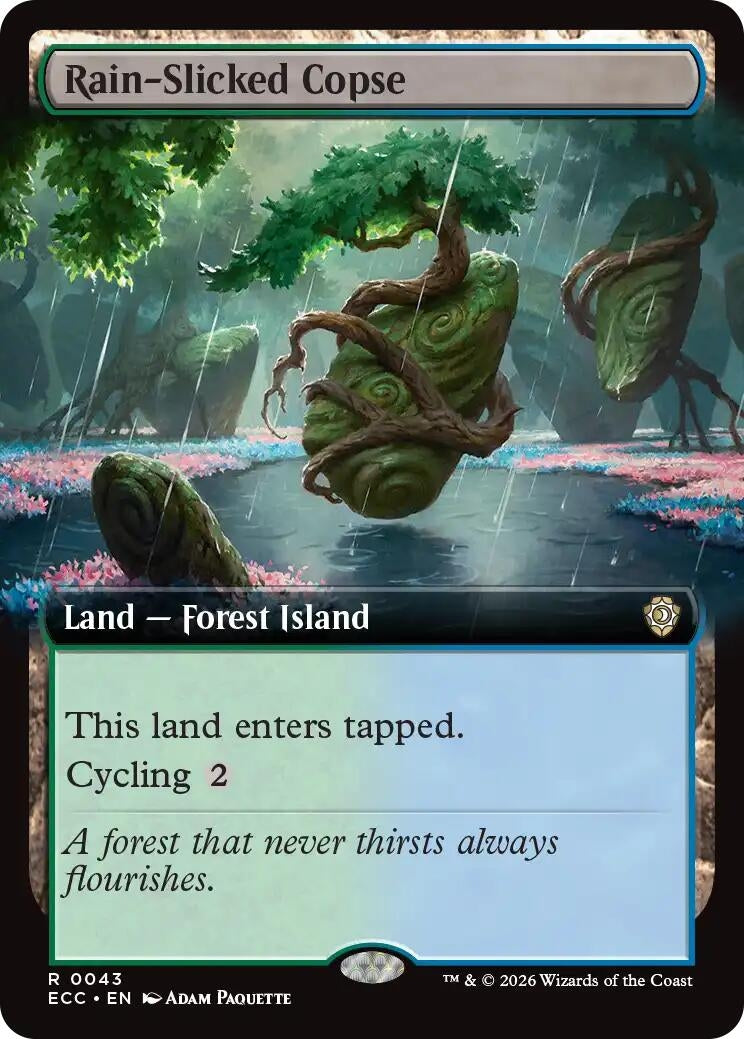 Rain-Slicked Copse (Extended Art) (43) (ECC)