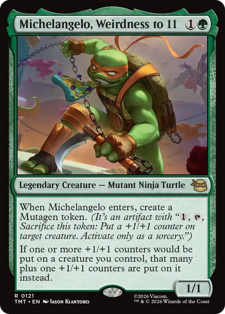 Michelangelo, Weirdness to 11 (121) (TMT)