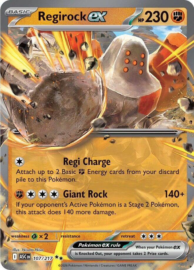 Regirock ex (107/217) (ASC)