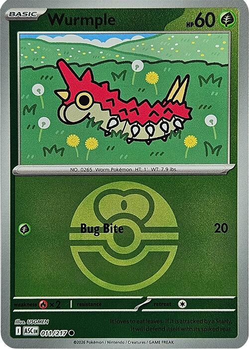 Wurmple (Love Ball) (011/217) (ASC)