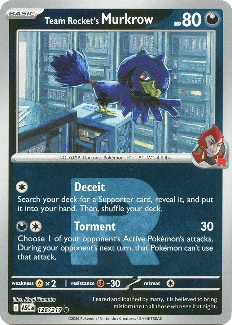 Team Rocket's Murkrow (Team Rocket) (126/217) (ASC)