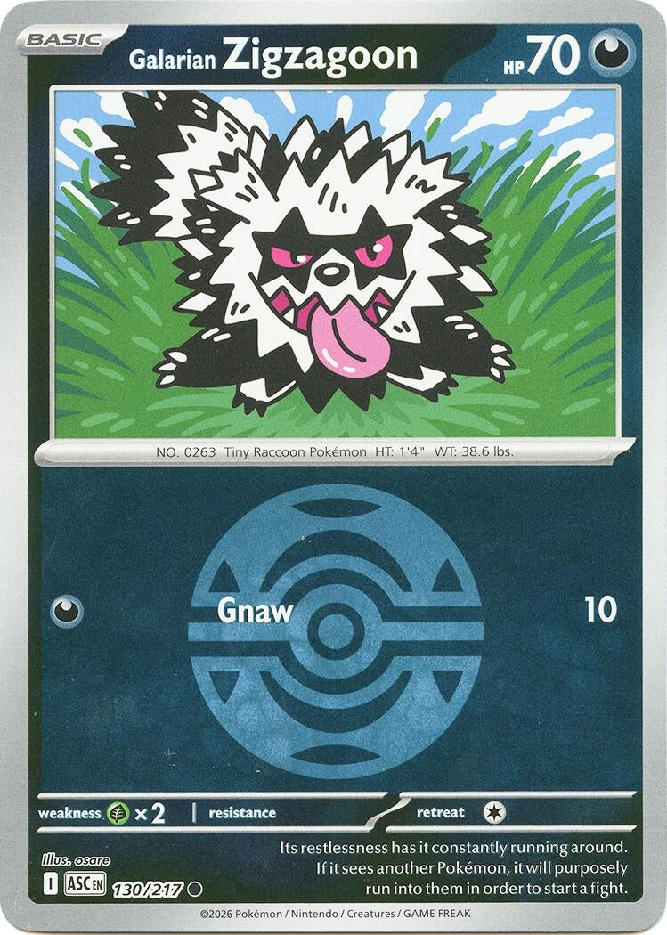Galarian Zigzagoon (Dusk Ball) (130/217) (ASC)