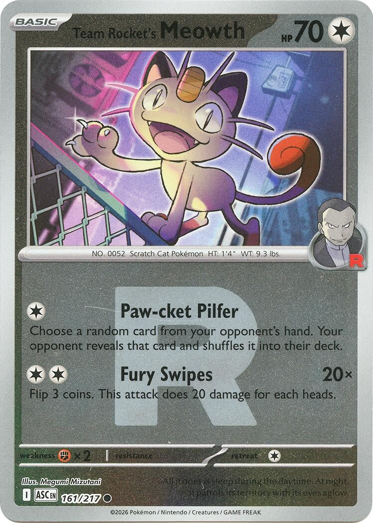 Team Rocket's Meowth (Team Rocket) (161/217) (ASC)