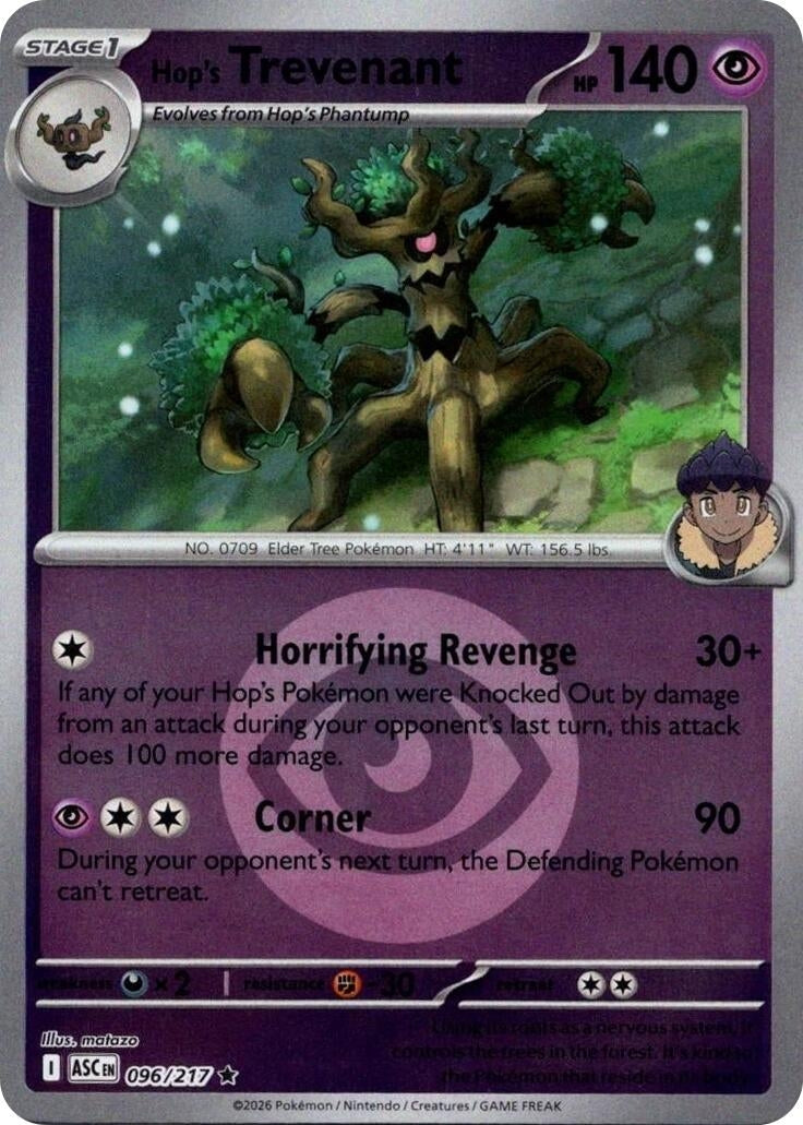 Hop's Trevenant - 096/217 (Energy Symbol Pattern) (096/217) (ASC)