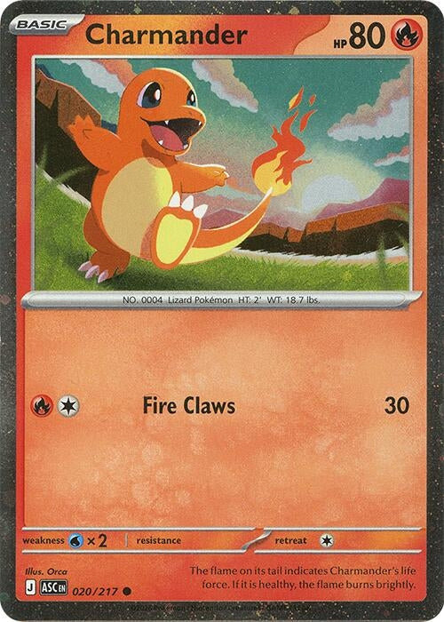 Charmander - 020/217 (Cosmos Holo) (020/217) (MCAP)