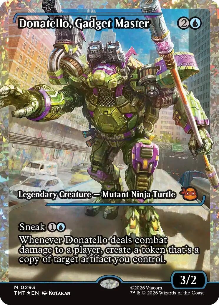 Donatello, Gadget Master (Showcase) (Fracture Foil) (293) (TMT)