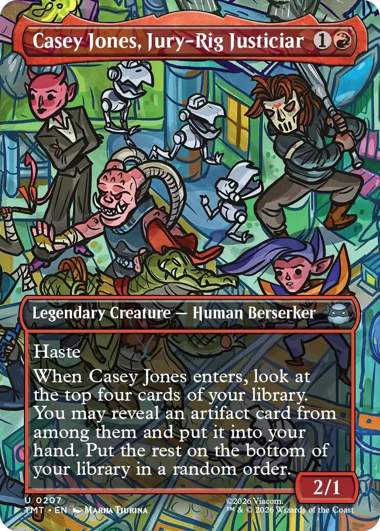 Casey Jones, Jury-Rig Justiciar (Borderless) (207) (TMT)