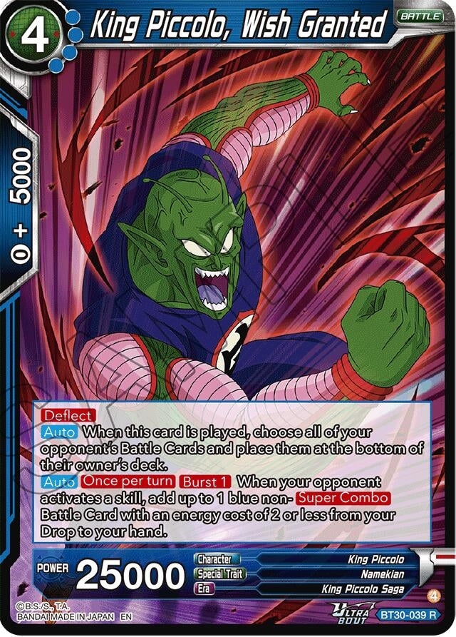 King Piccolo, Wish Granted (BT30-039) (BT30)