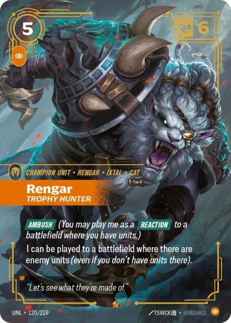 Rengar, Trophy Hunter (120/219) (UNL)