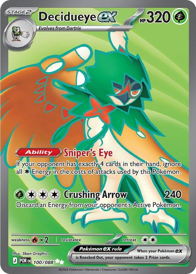 Decidueye ex (100/088) (POR)
