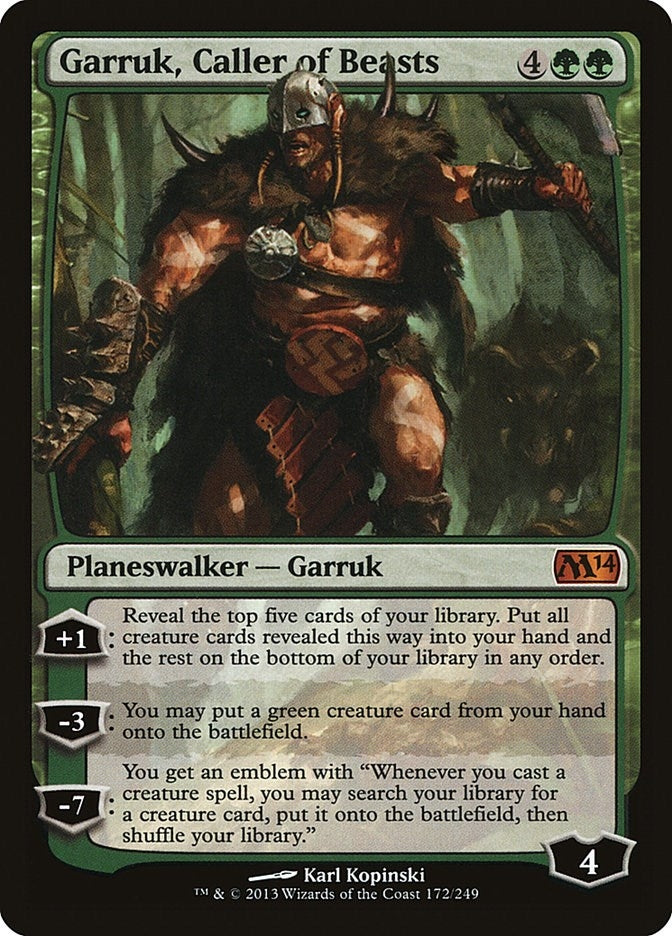 Garruk, Caller of Beasts (172) (M14)