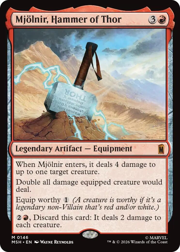 Mjolnir, Hammer of Thor (146) (MSH)