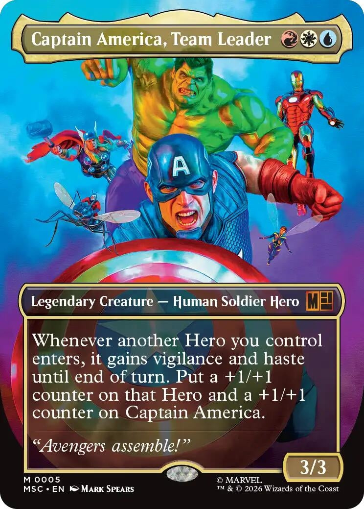 Captain America, Team Leader (Borderless) (5) (MSC)