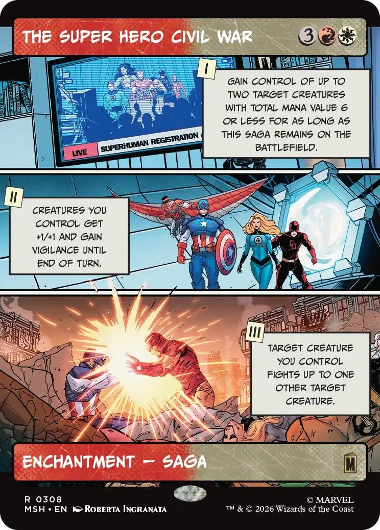 The Super Hero Civil War (Borderless) (308) (MSH)