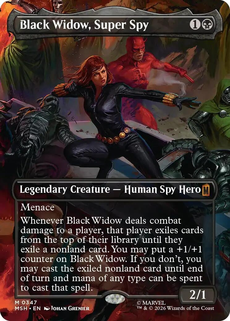 Black Widow, Super Spy (Borderless) (0347) (347) (MSH)