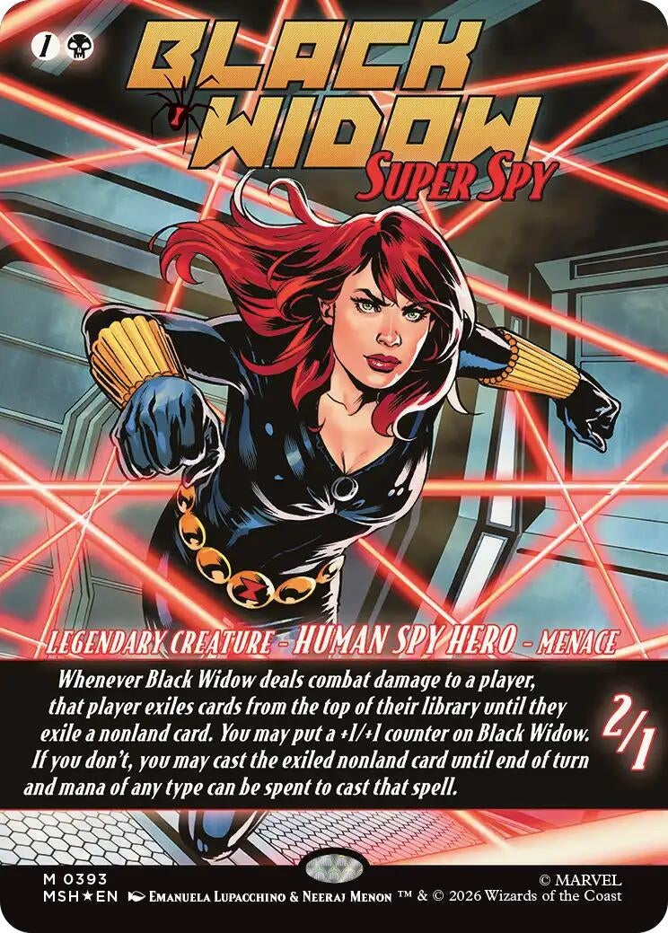 Black Widow, Super Spy (Borderless) (0393) (393) (MSH)