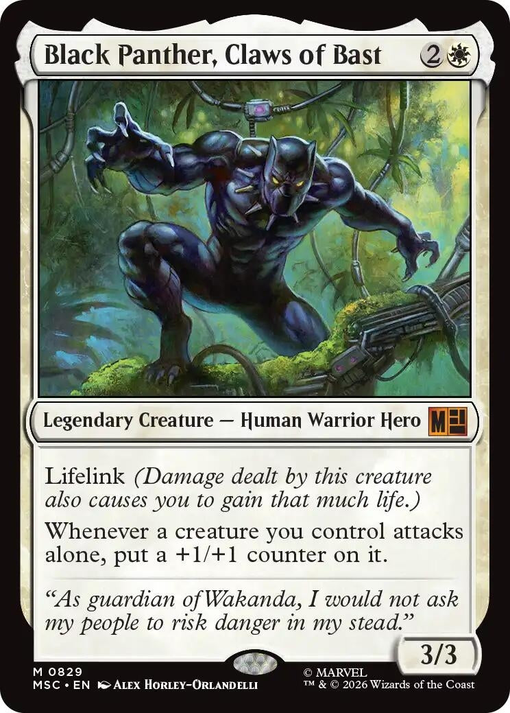 Black Panther, Claws of Bast (829) (MSC)