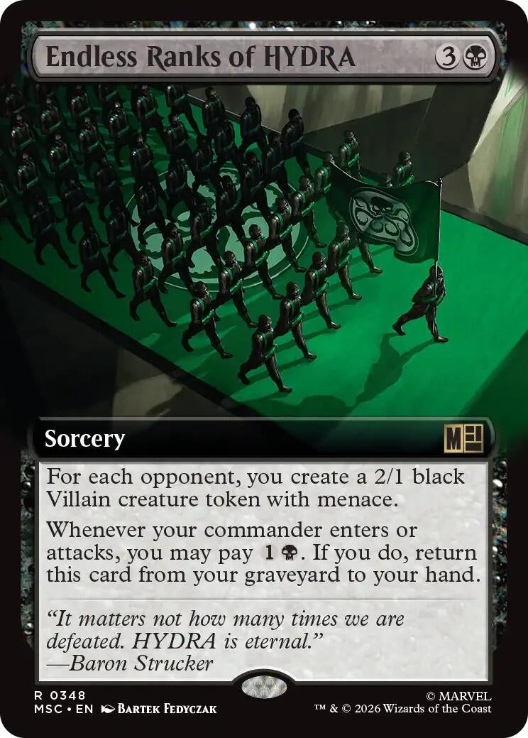 Endless Ranks of HYDRA (Extended Art) (348) (MSC)