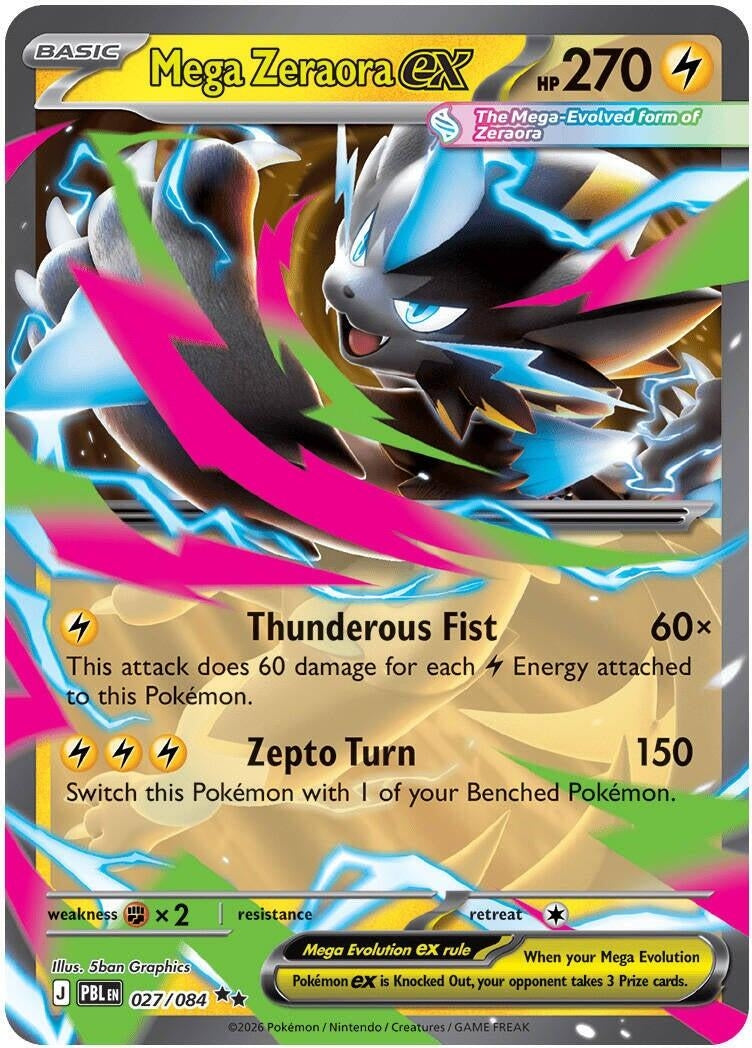 Mega Zeraora ex (027/084) (PBL)