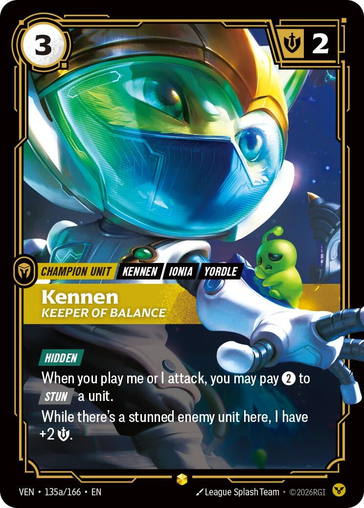 Kennen, Keeper of Balance (Alternate Art) (135a/166) (VEN)