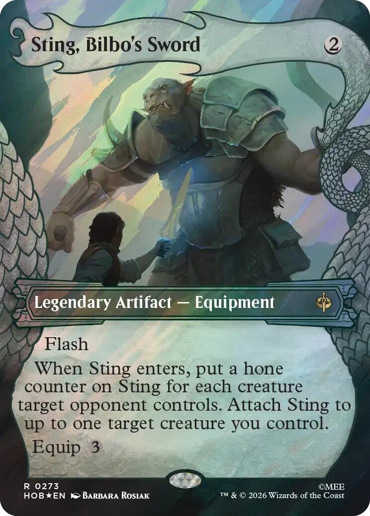 Sting, Bilbo's Sword (Showcase) (Surge Foil) (273) (HOB)