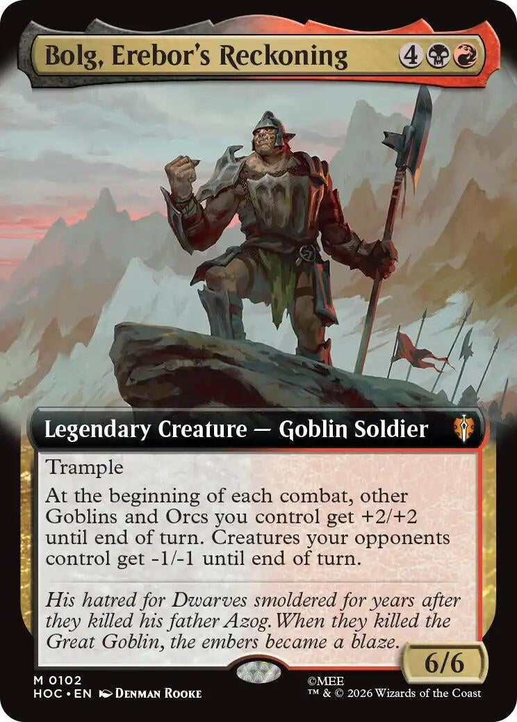 Bolg, Erebor's Reckoning (Extended Art) (102) (HOC)