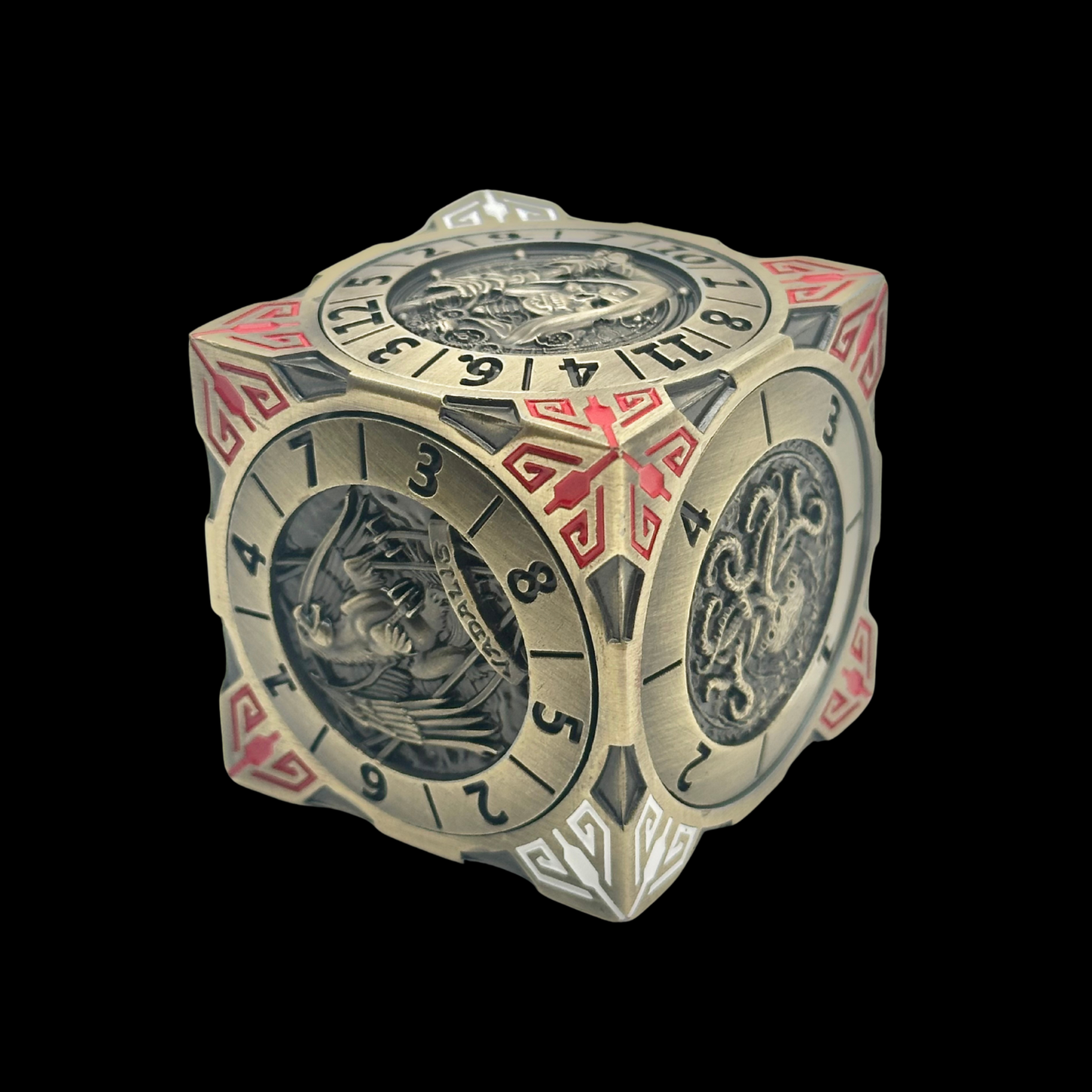 7-in-1 DnD Metal Spinner Dice + Gift Box, 6 Colors Available.