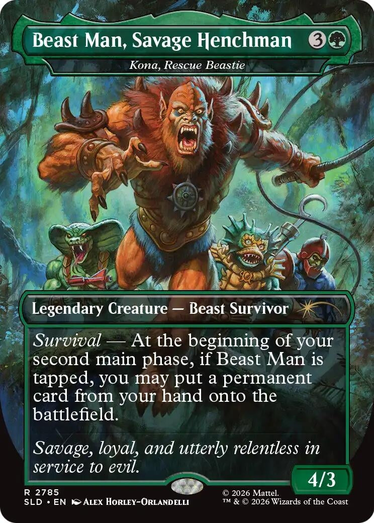 Beast Man, Savage Henchman - Kona, Rescue Beastie (2785) (SLD)