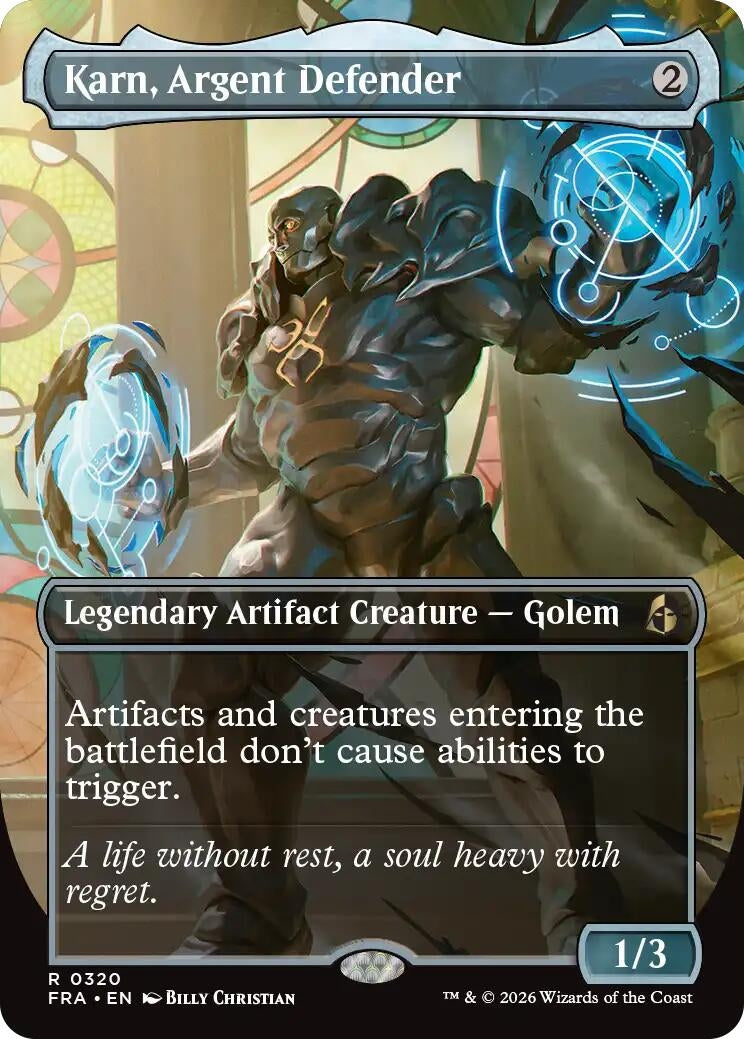 Karn, Argent Defender (Borderless) (320) (FRA)