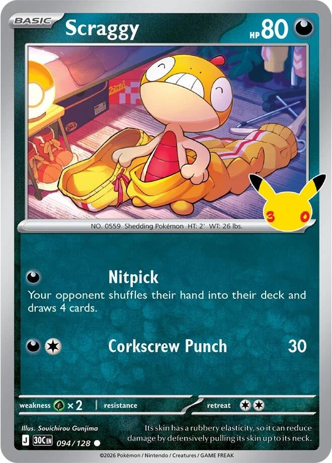 Scraggy (094/128) (30C)