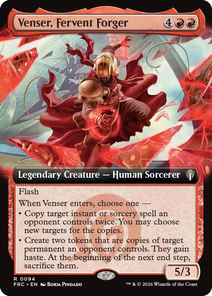 Venser, Fervent Forger (Extended Art) (94) (FRC)