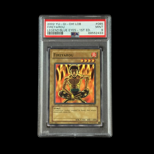 Yu-Gi-Oh! Slab Fireyarou 1st Edition LOB-085 PSA 9 Mint 2002