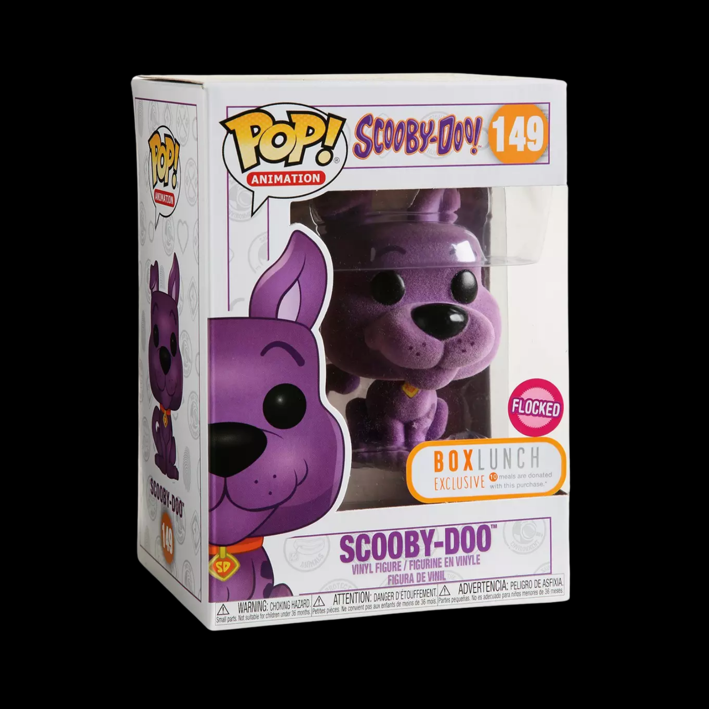 Scooby Doo Funko Pop! Vinyl Figure #149 + Protector (Flocked – Box Lunch)