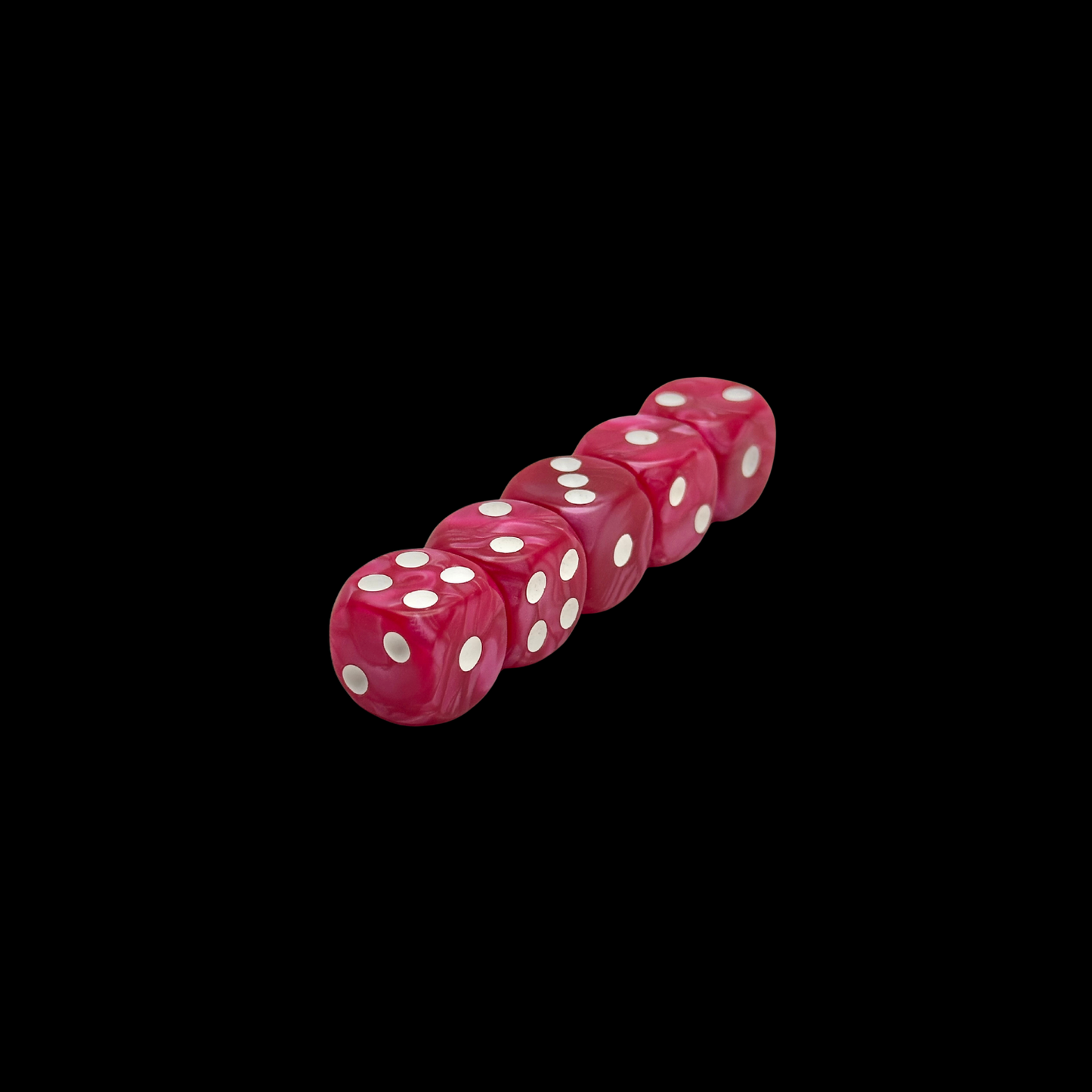 Pack of 5X 16mm Dice Round Edges Choose Colors