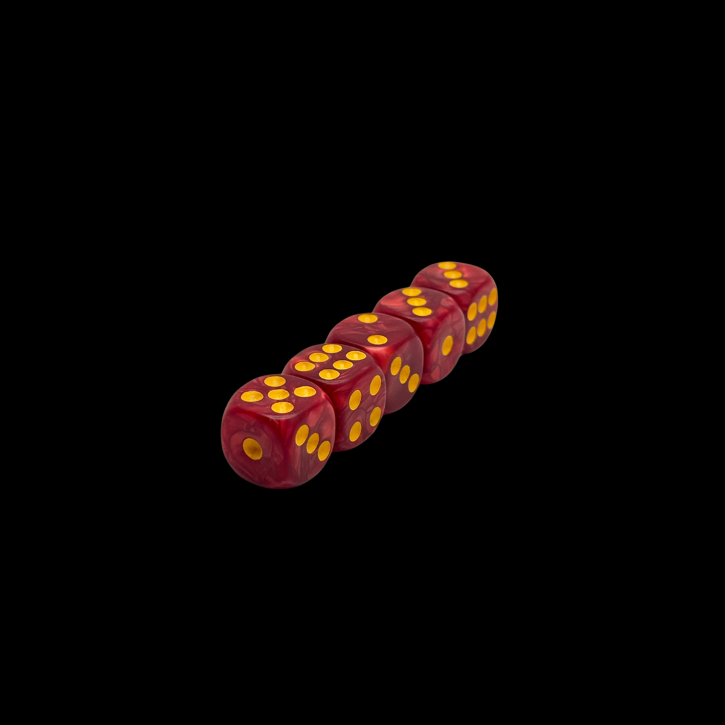 Pack of 5X 16mm Dice Round Edges Choose Colors