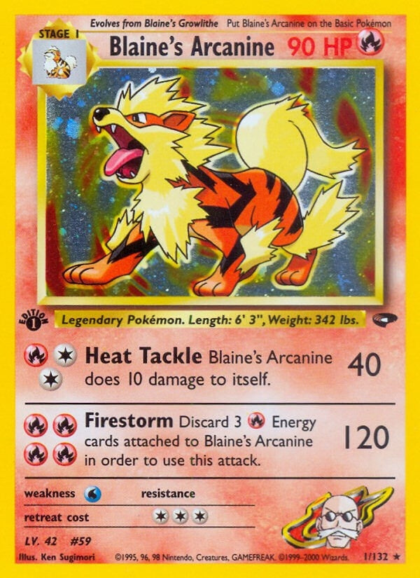Blaine's Arcanine (001/132) (G2)