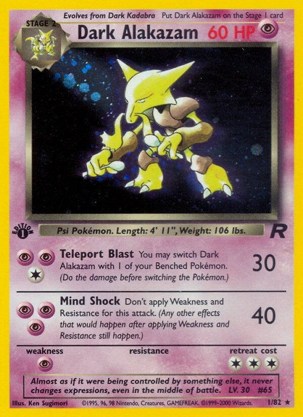 Dark Alakazam (1) (01/82) (TR)
