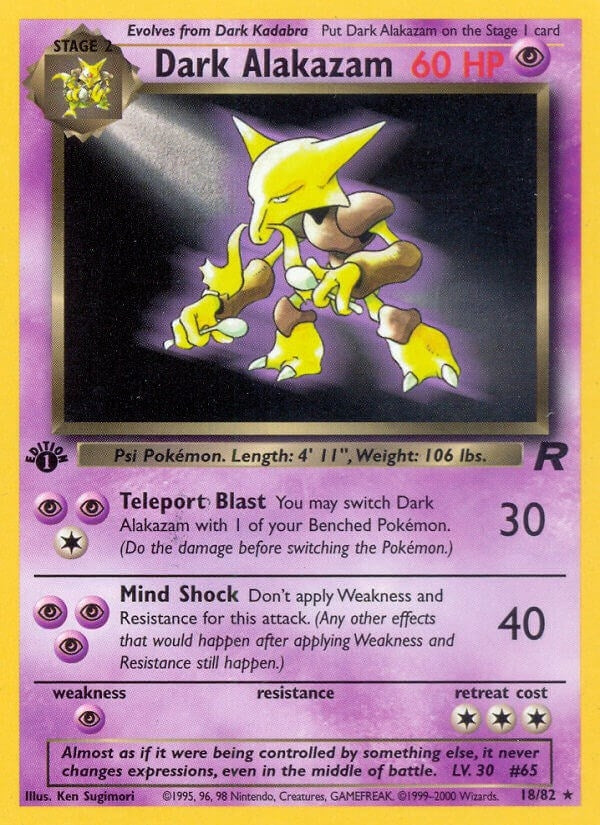 Dark Alakazam (18) (18/82) (TR)