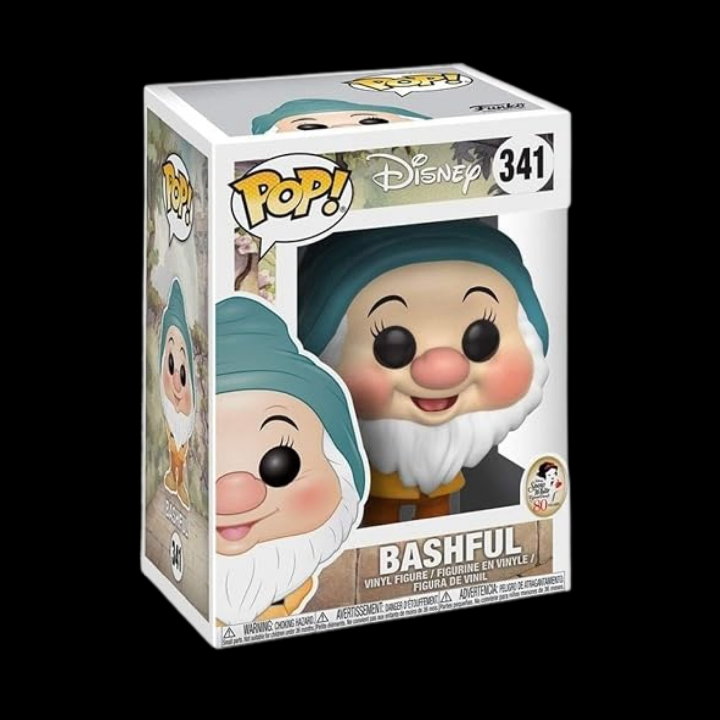Disney Bashful Funko Pop! Vinyl Figure #341 + Protector (80 years)