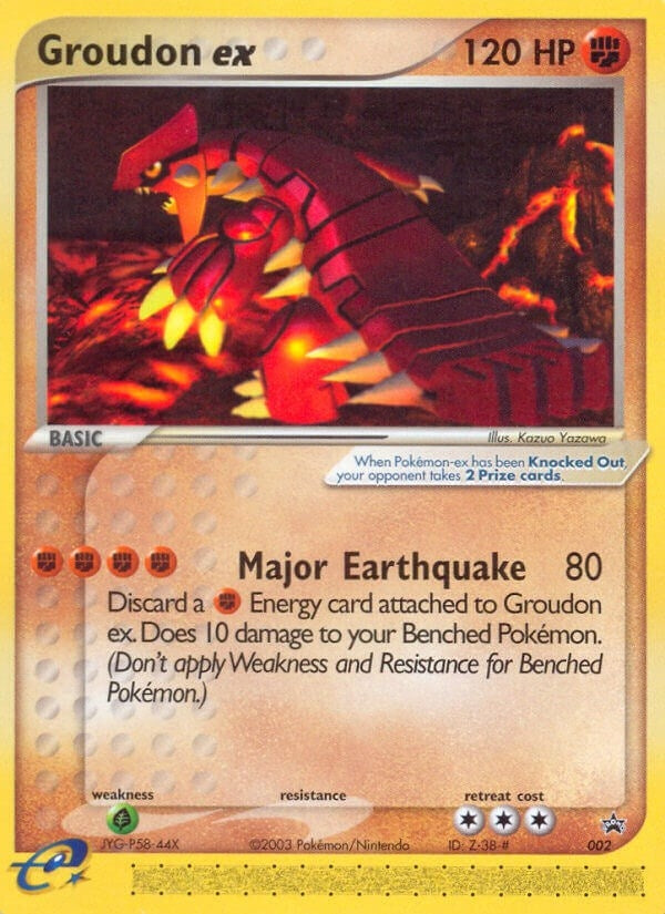 Groudon ex - 002 (Nintendo Power Magazine) (002) (PR)
