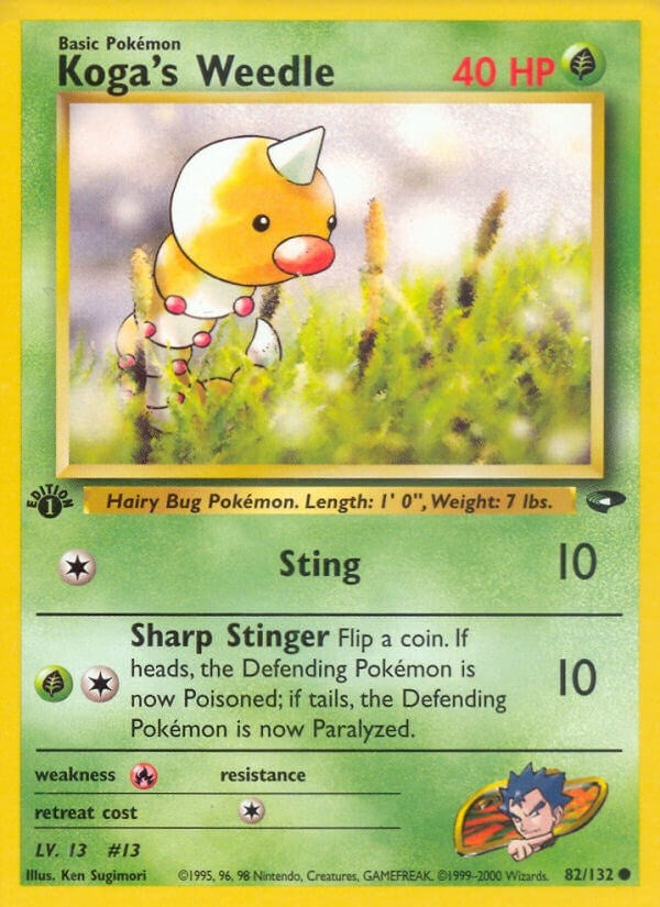 Koga's Weedle (082/132) (G2)