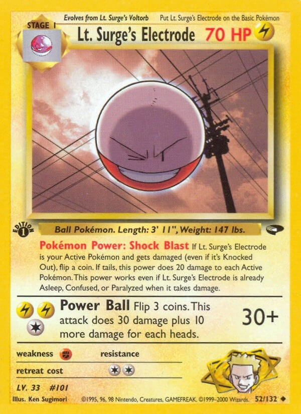 Lt. Surge's Electrode (052/132) (G2)