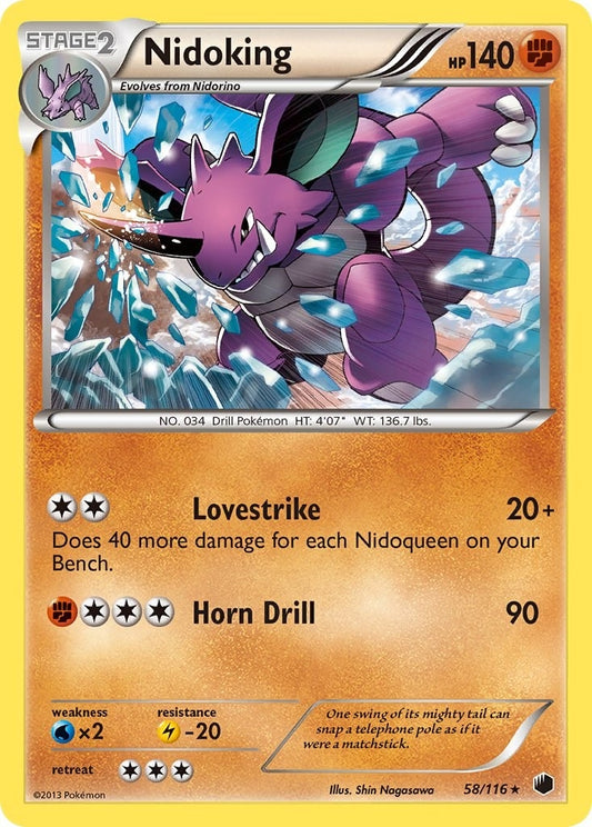 Nidoking (58/116) (Plasma Freeze) (PLF)