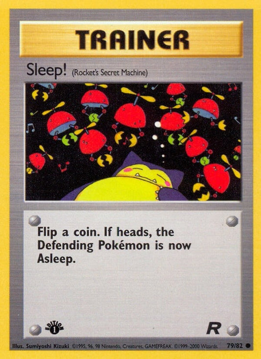 Sleep! (Rocket's Secret Machine) (79/82) (Team Rocket) (TR)