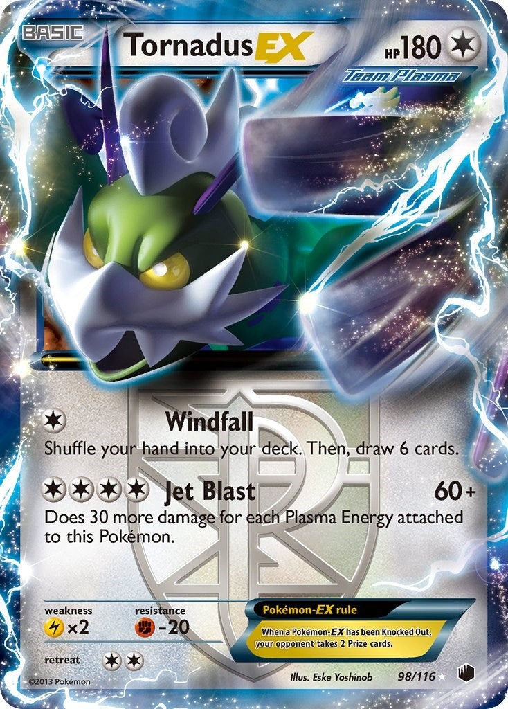 Tornadus EX (Team Plasma) (98/116) (PLF)