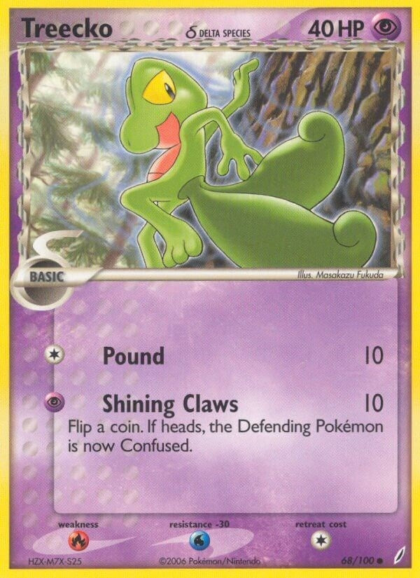 Treecko (Delta Species) (68/100) (CG)