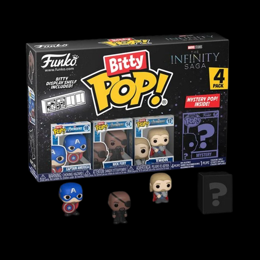 The Avengers The Infinity Saga Captain America Funko Bitty Pop! Mini-Figure 4-Pack